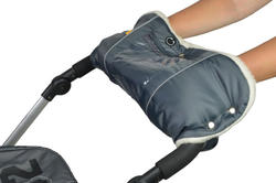 Kinder Comfort муфта на коляску с карманом для смартфона (овчина кнопки) Graphit (тёмно-серый) 900403kc