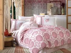 HOBBY комплект постельного белья Poplin Diamond бордовый 42671_2,0bt