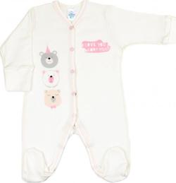 Верес комбинезон "Beary much pink" 56 101.81-3.56
