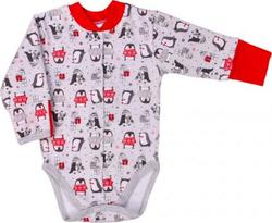 Верес боди "Penguins red" 56 102.65.56