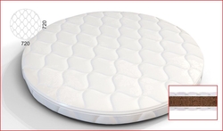 IngVart матрас Baggybed Round кокосовая койра 72x72x7 см 2100020000009in