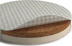 IngVart матрац Baggybed Round кокосова койра + латекс 72x120x7 см 2100084000007in