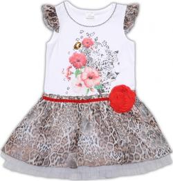 Garden baby платье "Леопардовый микс" 92 45037-16/41-92-білий/леопардовий