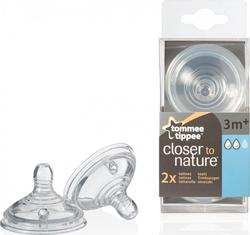 Tommee Tippee соска силиконовая средний поток 2 шт 71599iti