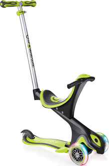Globber самокат EVO COMFORT LIGHTS 5 в 1 колеса з підсвічуванням зеленый 459-106