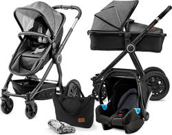 Kinderkraft універсальна коляска 3 в 1 Veo Black/Gray KKWVEOBLGR3000