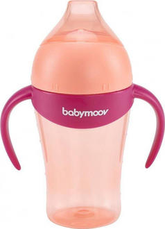 Babymoov пляшечка "непроливайка" 1й рік 180 мл Peach A005003