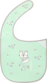 BabyOno нагрудник з липкою застібкою Котенок мятный 830/02bo