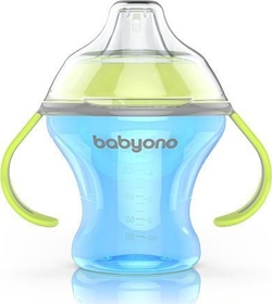 BabyOno поилка-непроливайка с мягким носиком Natural nursing 1456bo