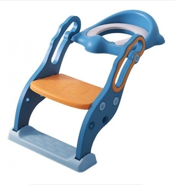 Babyhood дитяче сидіння на унітаз Трансформер з драбинкою і поліуретановим кільцем голубое BH-131PB