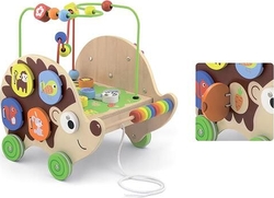 Viga Toys дерев'яна каталка Їжачок з бізібордом 50012afk