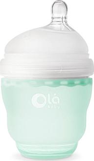  Olababy дитяча силіконова антиколькова пляшечка GentleBottle, 120 мл  Mint/Бирюзовый 80420ob