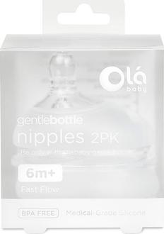 Olababy змінні насадки швидкий потік на пляшечку GentleBottle 6М, 2 шт 82003ob