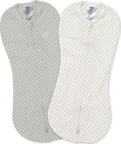 Summer infant набір конвертів на блискавці Swaddleme Pod 2шт Grey/White Dot 56156