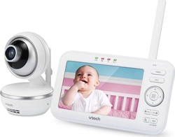 BabyOno видеоняня с дистанционным повоpoтом камеры, колыбельными и экраном диагональю 5" Vtech VM5261vt