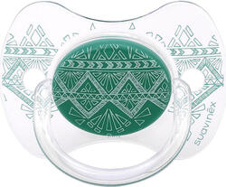 Suavinex пустышка физиологическая +18 месяцев Couture зеленая 304235bbg