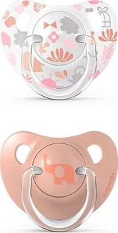 Suavinex пустышки анатомические 2 шт 6-18 мес Истории малышей оранжевая 307155bbg