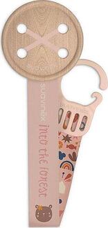 Suavinex клипса для пустышки Лесные истории розовый 307214bbg