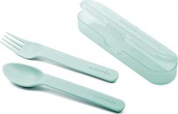 Suavinex набір столових приборів в футлярі Лісові історії футляр, виделка, ложка зеленый 401236bbg