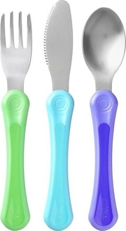 Tommee Tippee набор столовых приборов ложка вилка нож 17385iti