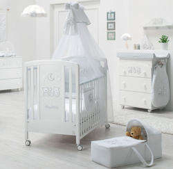 Italbaby кроватка с креплением для второго уровня Happy Family белый 070.0700-0005 / 070.0002
