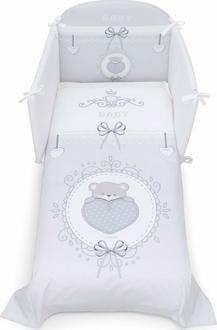 ItalBaby набір постільної білизни Maxi Baby Chic Серый 100.0004