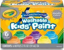 Crayola набор красок Metallic в бутылках washable 256328.006
