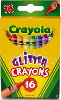 Crayola набор восковых мелков с блестками 256318.024