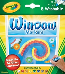 Crayola набор фломастеров для рисования на стекле Washable 256344.024