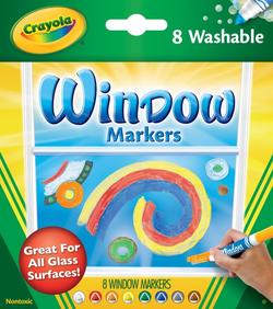 Crayola набор фломастеров для рисования на стекле Washable 256344.024