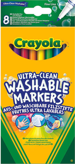  Crayola набор фломастеров тонкая линия ultra-clean washable  8 шт. 256351.012
