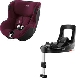 Britax-Romer автокресло Dualfix iSense с платформой Flex Base Burgundy Red 2000035115
