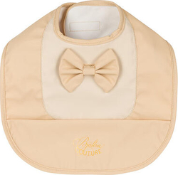  Bjallra of Sweden слюнявчик нагрудник Bjallra Couture Beige Bow BC1038