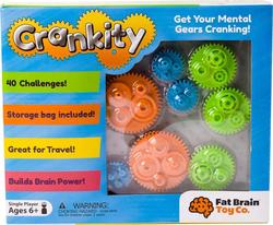 Fat Brain Toys головоломка Різнокольорові шестерні Crankity F140MLafk