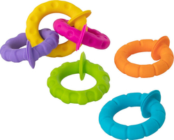 Fat Brain Toys набор прорезывателей Гибкие колечки pipSquigz Ringlets F250MLafk