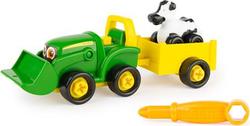 John Deere Kids ігровий набір-конструктор Трактор з ковшем і причепом 47209afk