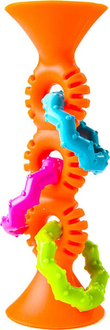 Fat Brain Toys прорезыватель-погремушка на присосках pipSquigz Loops оранжевый F165MLafk