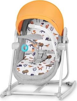 Kinderkraft шезлонг-гойдалка 5 в 1 Nola Forest Yellow KBNOLA00YEL0000