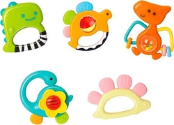 Hola Toys набор погремушек Динозавры 5 шт в коробке 1109afk
