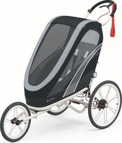 Cybex коляска для спорта Zeno Sport All Black & Cream Orange 521000275bbg