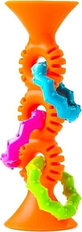 4M прорезыватель-погремушка на присосках Fat Brain Toys pipSquigz Loops оранжевый F165ML