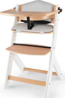 Kinderkraft стільчик для годування з подушкою Enock White Wood White Wood KHENOC0PWHT0000