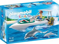 Playmobil конструктор Моторная лодка с дайвером 6981ep