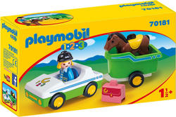 Playmobil конструктор Машина с повозкой и лошадью 70181ep