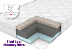 Верес матрас Sisal Coal Memory Ultra 120х60х10 см 50.7.06ver