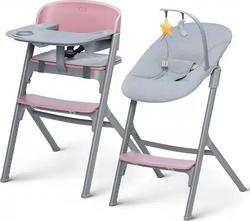 Kinderkraft стульчик для кормления с шезлонгом Livy Calmee Aster Pink KHLICA00PNK0000