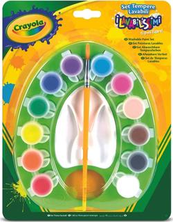 CRAYOLA набор постерных красок washable с палитрой и кисточкой 54-1066