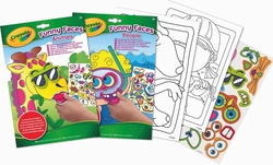 CRAYOLA розмальовка 24 сторінки та додатково наклейки Забавные люди 25-7351-1