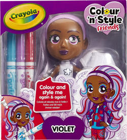 CRAYOLA набор для творчества Colour n Style "Стильные девушки" Виолетта 918939.005