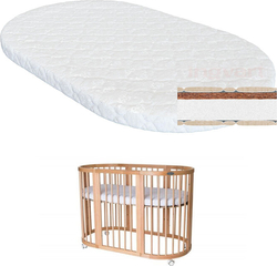 IngVart матрац Baggybed Round кокосова койра + поролон 72x120x7 см 2100022000007in